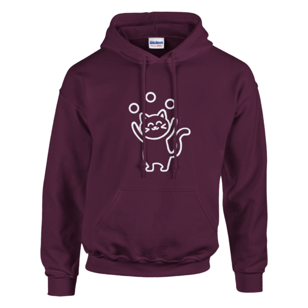 Happy juggling cat - Classic Unisex Pullover Hoodie - Image 5